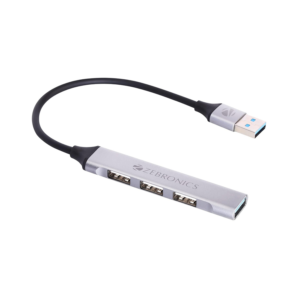 Zebronics ZEB 200 HB USB 3.0 4 Port hub with Hi Speed Data Transfer