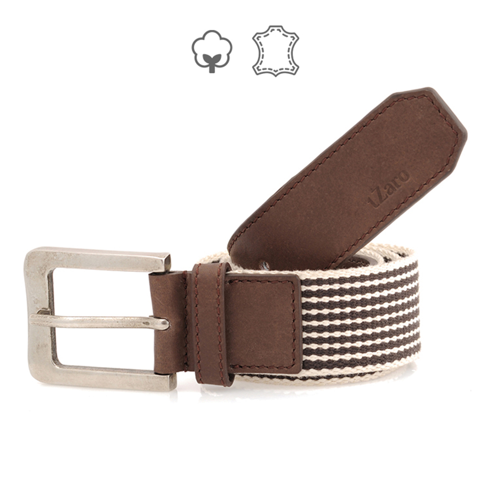 tZaro Canvas Leather Belt - IQPRSFBLT012