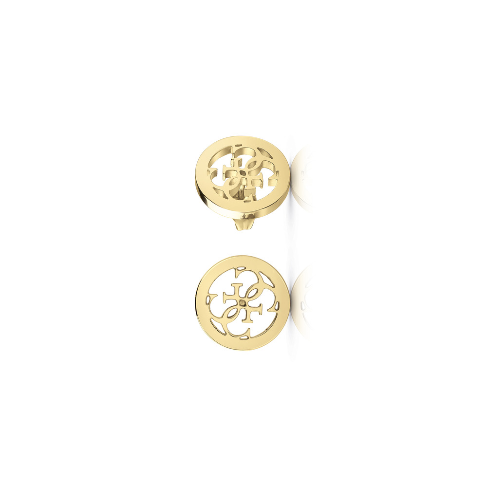GUESS Jube02 Studs Party Yellow Gold Earrings