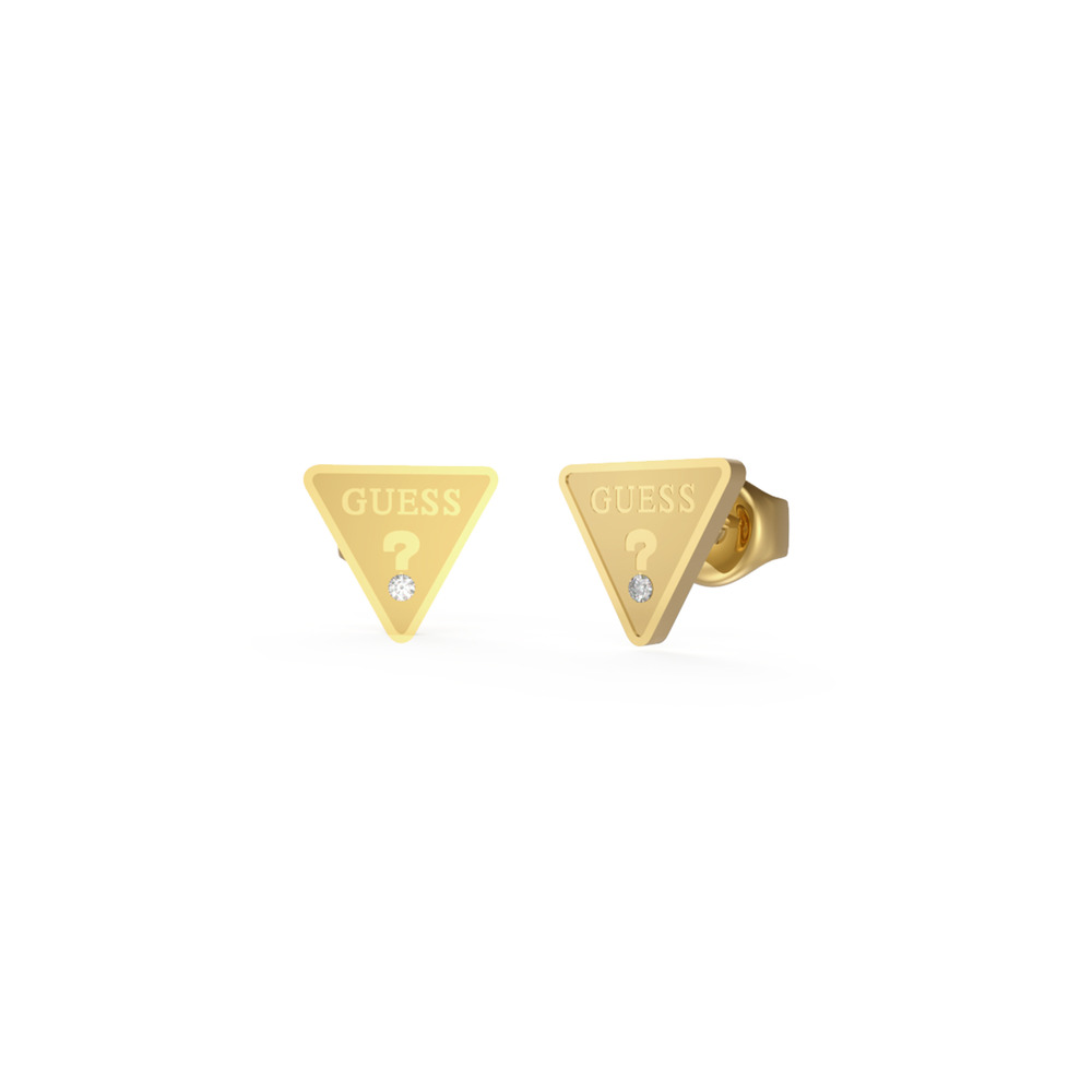 GUESS Jube02 Studs Party Yellow Gold Earrings