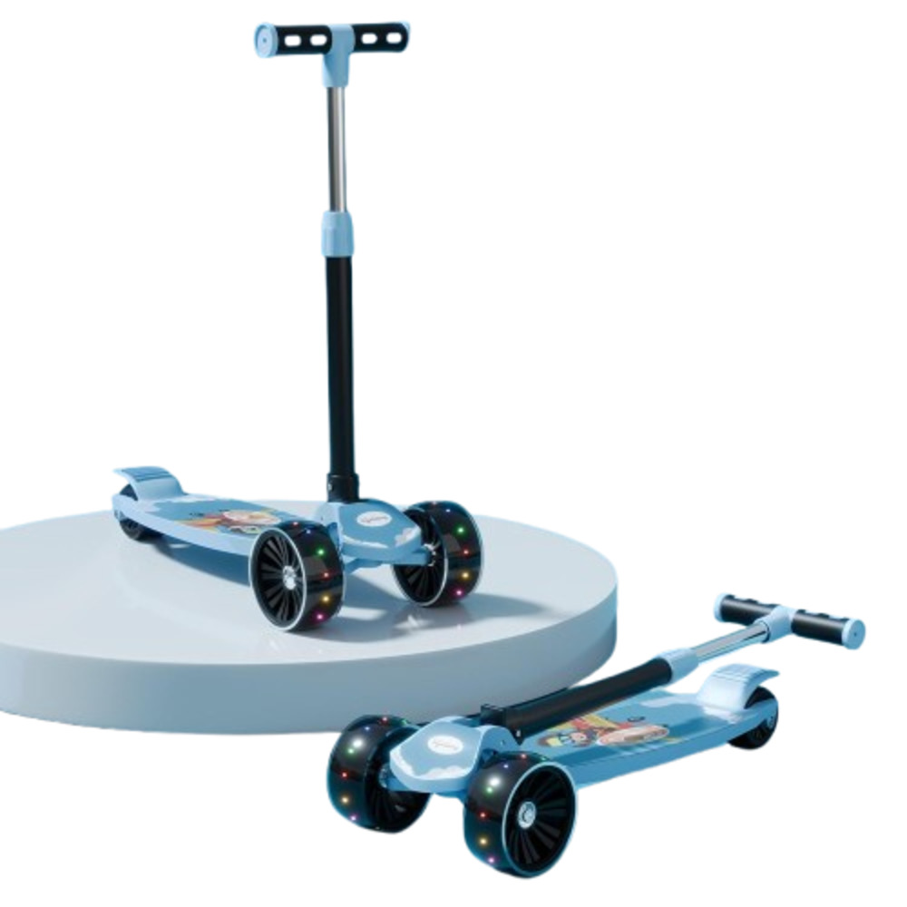 Lifelong LLKS06 Foldable Kick Scooter Adjustable Height with Led Wheels