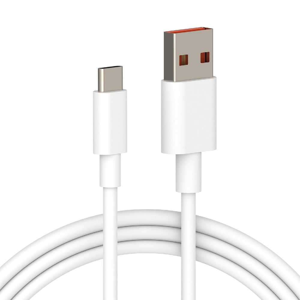 Powerplus USB To Type C 67W Hypercharge Cable Compatible With All Smartphones And Devices 1 Meter